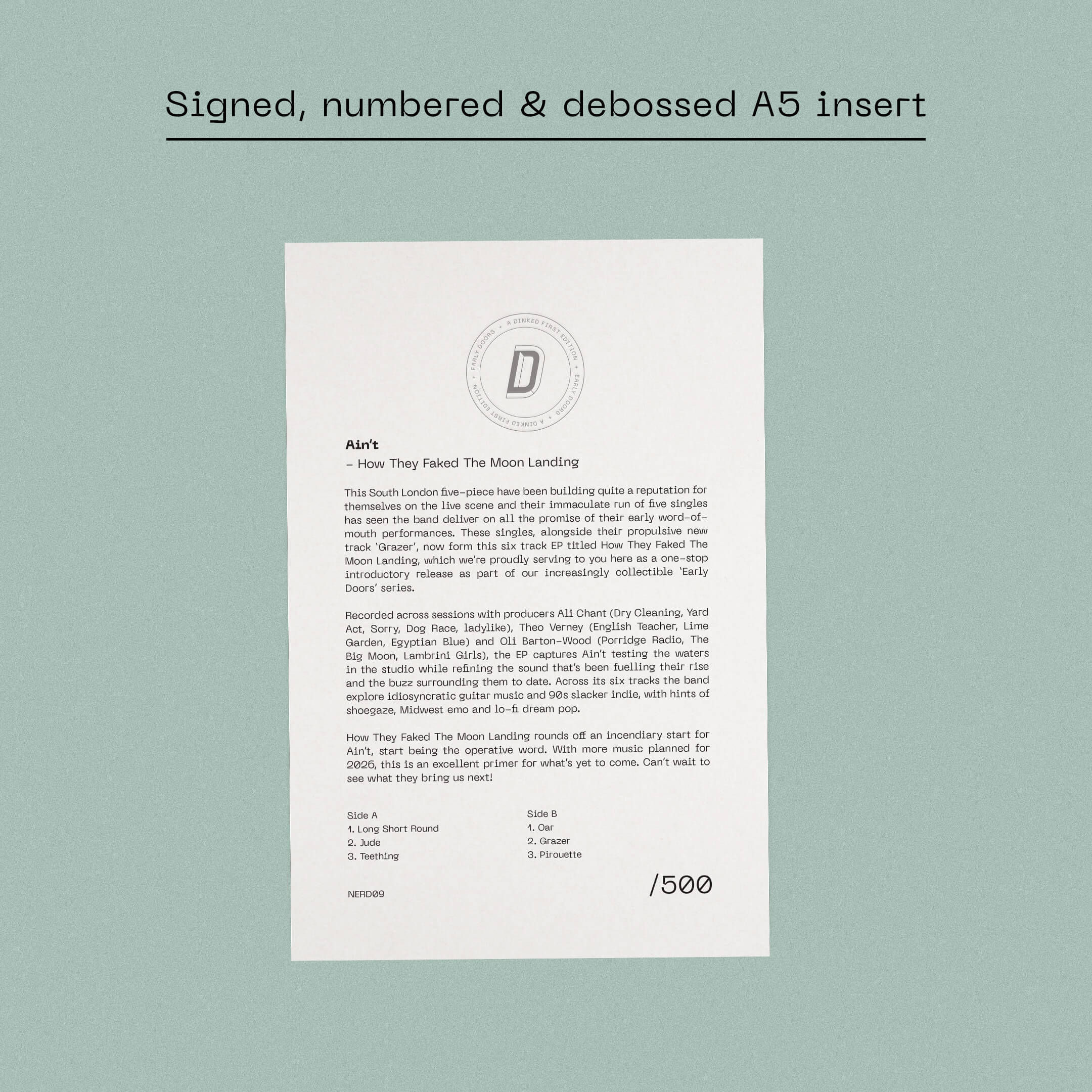Ain’t - How They Faked The Moon Landing (Dinked Edition Vinyl EP) - Image 5