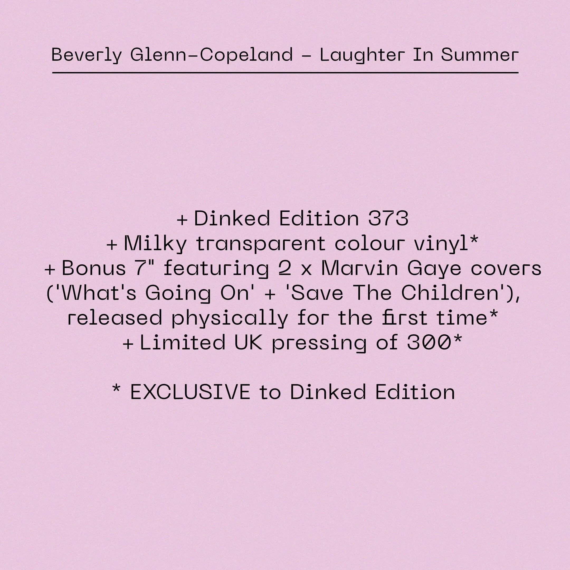 Beverly Glenn-Copeland - Laughter In Summer (Dinked Edition Vinyl) - Image 5