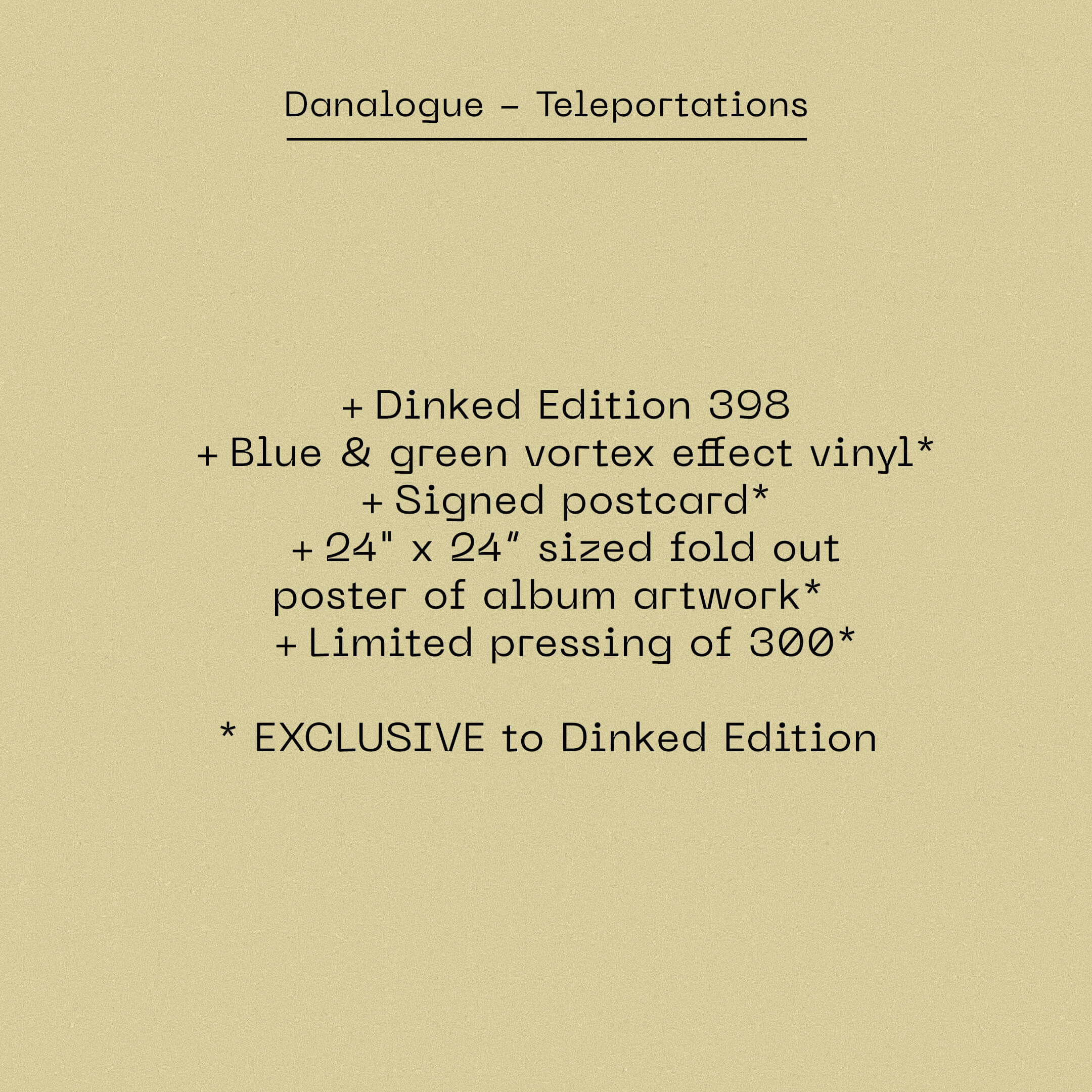 Danalogue - Teleportations (Dinked Edition Vinyl) - Image 3