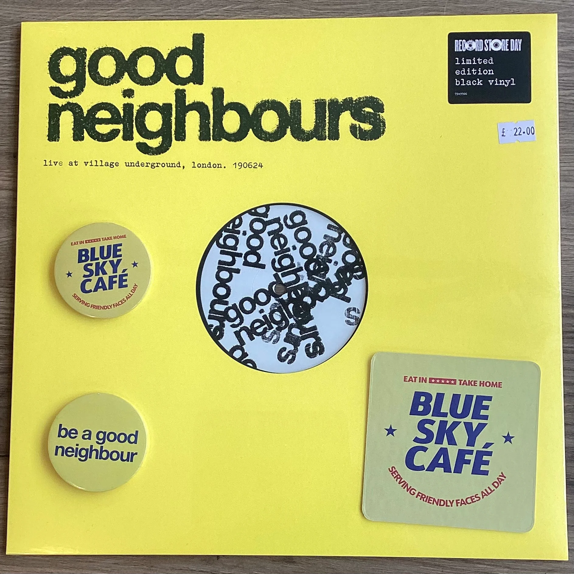 Good Neighbours - Live at the Village Underground, London (19, 06, 24) (Vinyl) RSD25 + BEERMAT + PIN BADGES