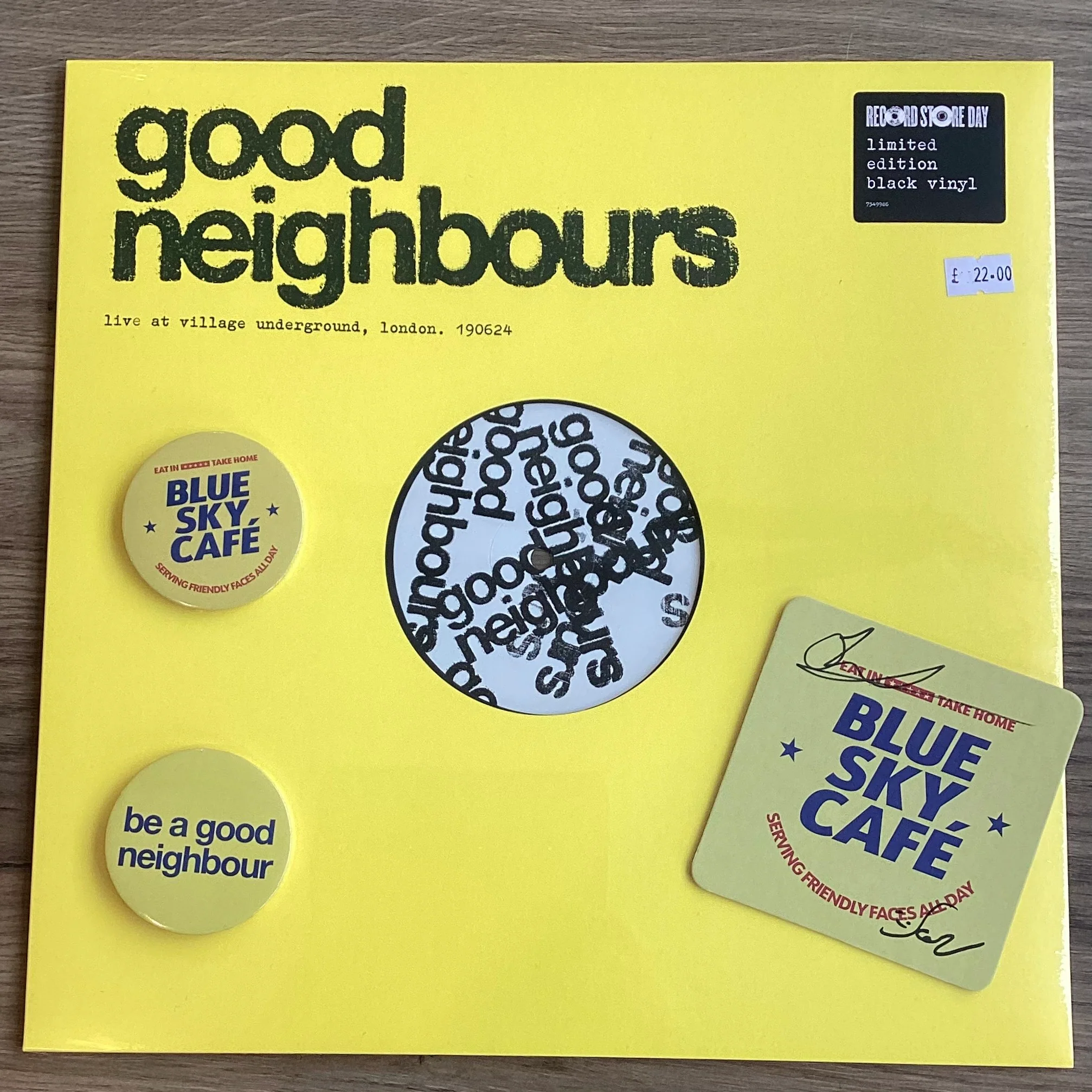 Good Neighbours - Live at the Village Underground, London (19, 06, 24) (Vinyl) RSD25 + SIGNED BEERMAT + PIN BADGES