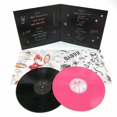 Lil Peep - Come Over When You're Sober, Pt. 1 & Pt. 2 (Pink and Black Vinyl) - Image 2