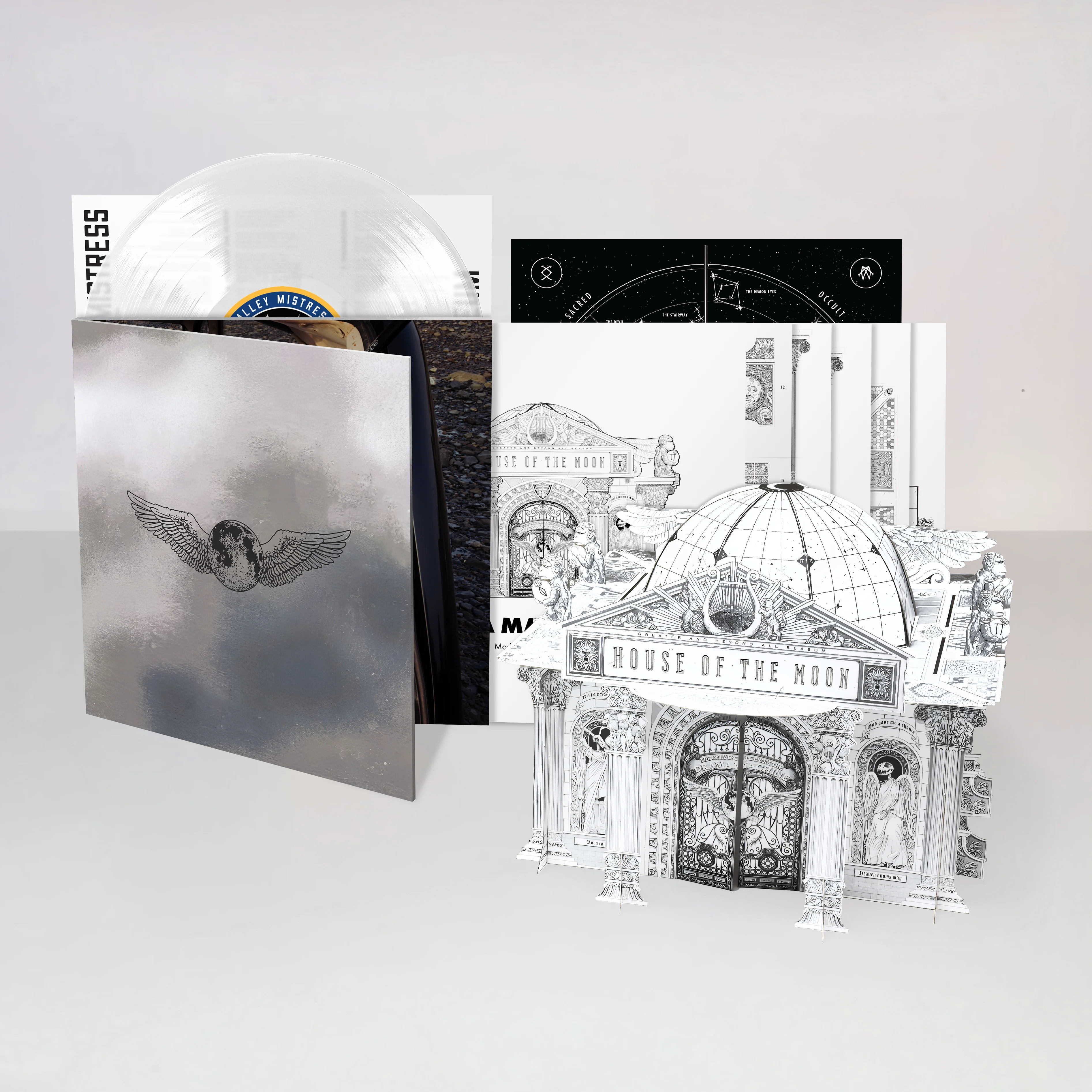 Sky Valley Mistress - Luna Mausoleum (Moon Dust Frosted Transparent White Vinyl + Model Kit) - Image 2