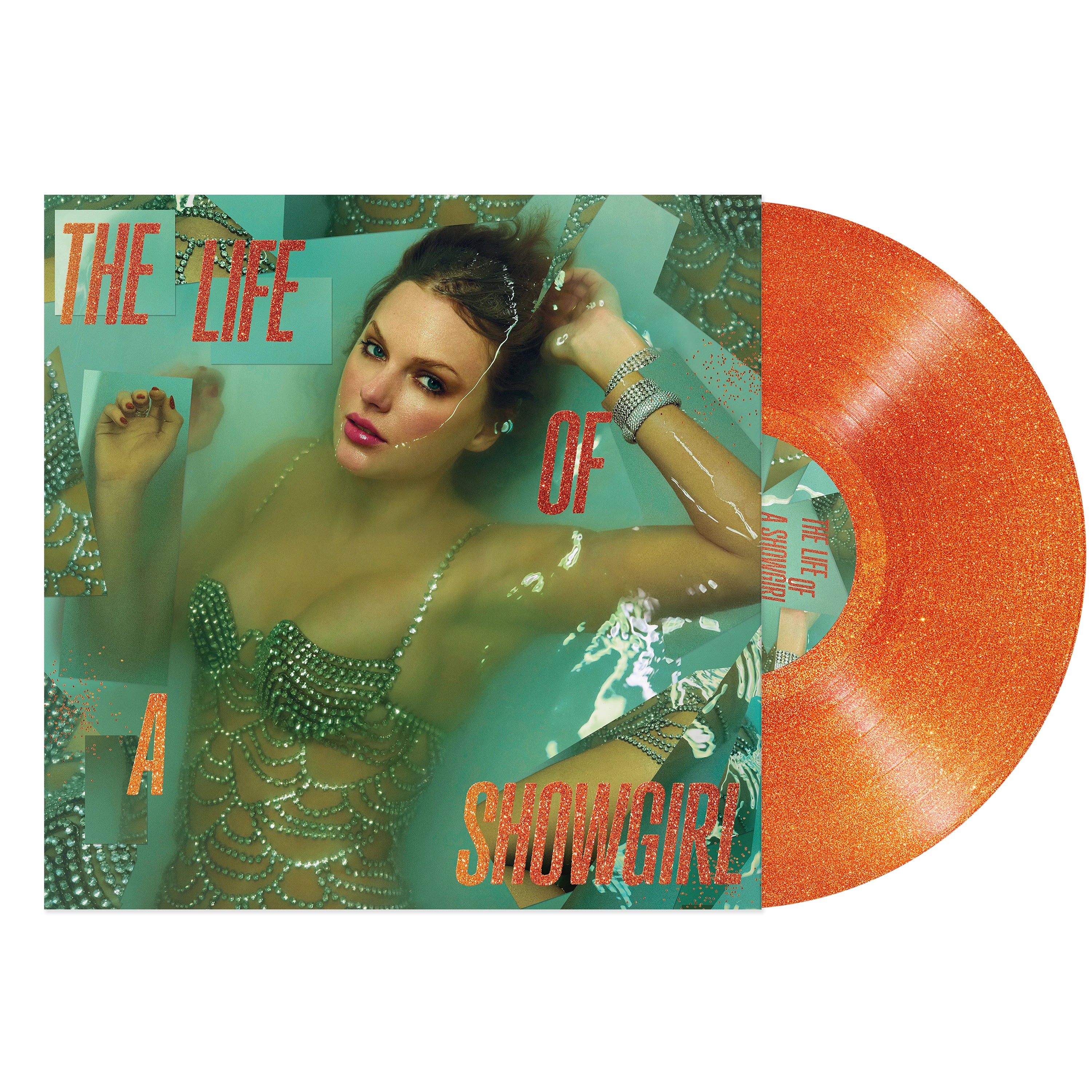 Taylor Swift - The Life of a Showgirl (Portofino Orange Glitter Vinyl)
