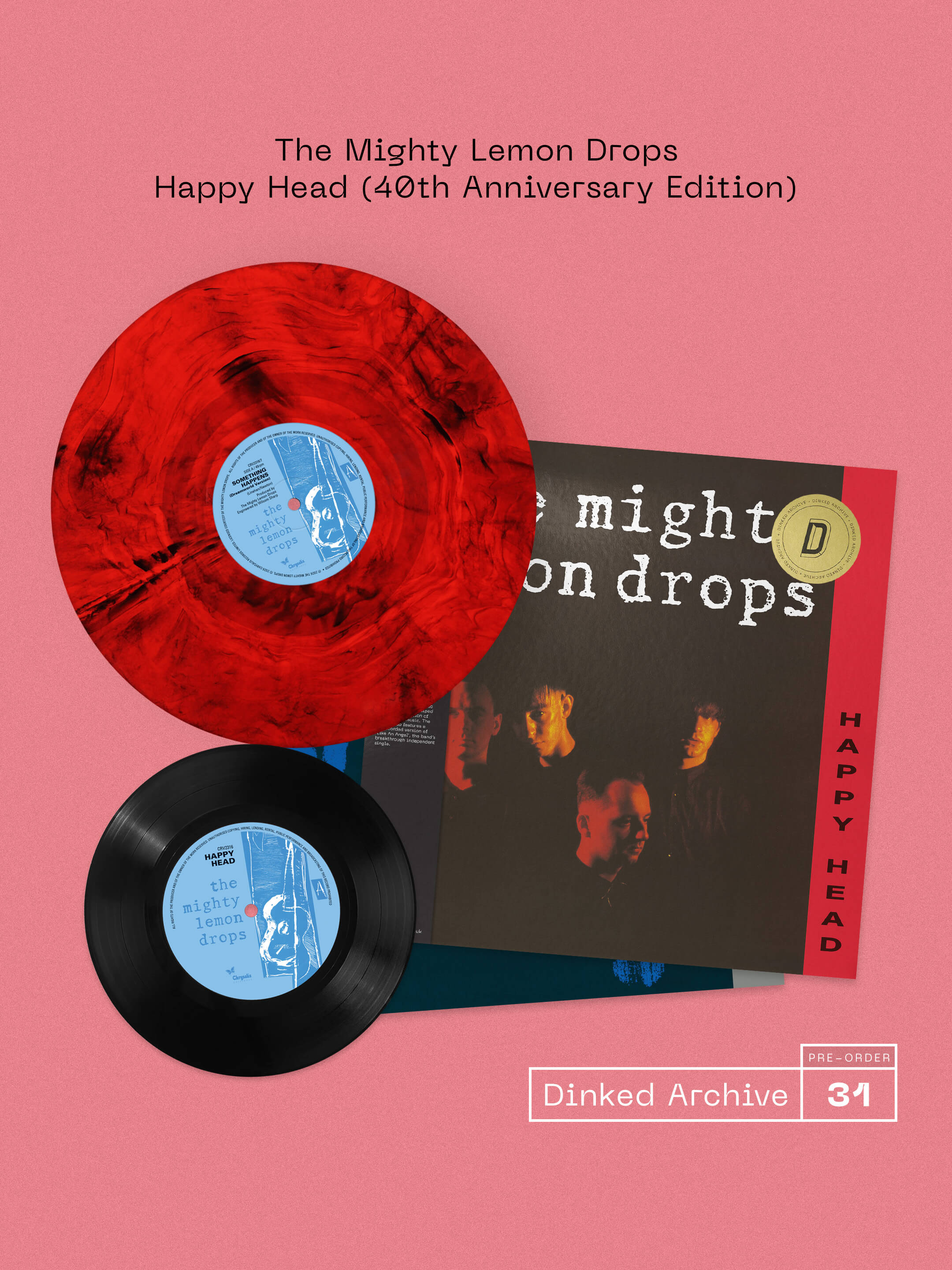 The Mighty Lemon Drops - Happy Head (40th Anniversary Edition) (Dinked Edition Vinyl) - Image 3