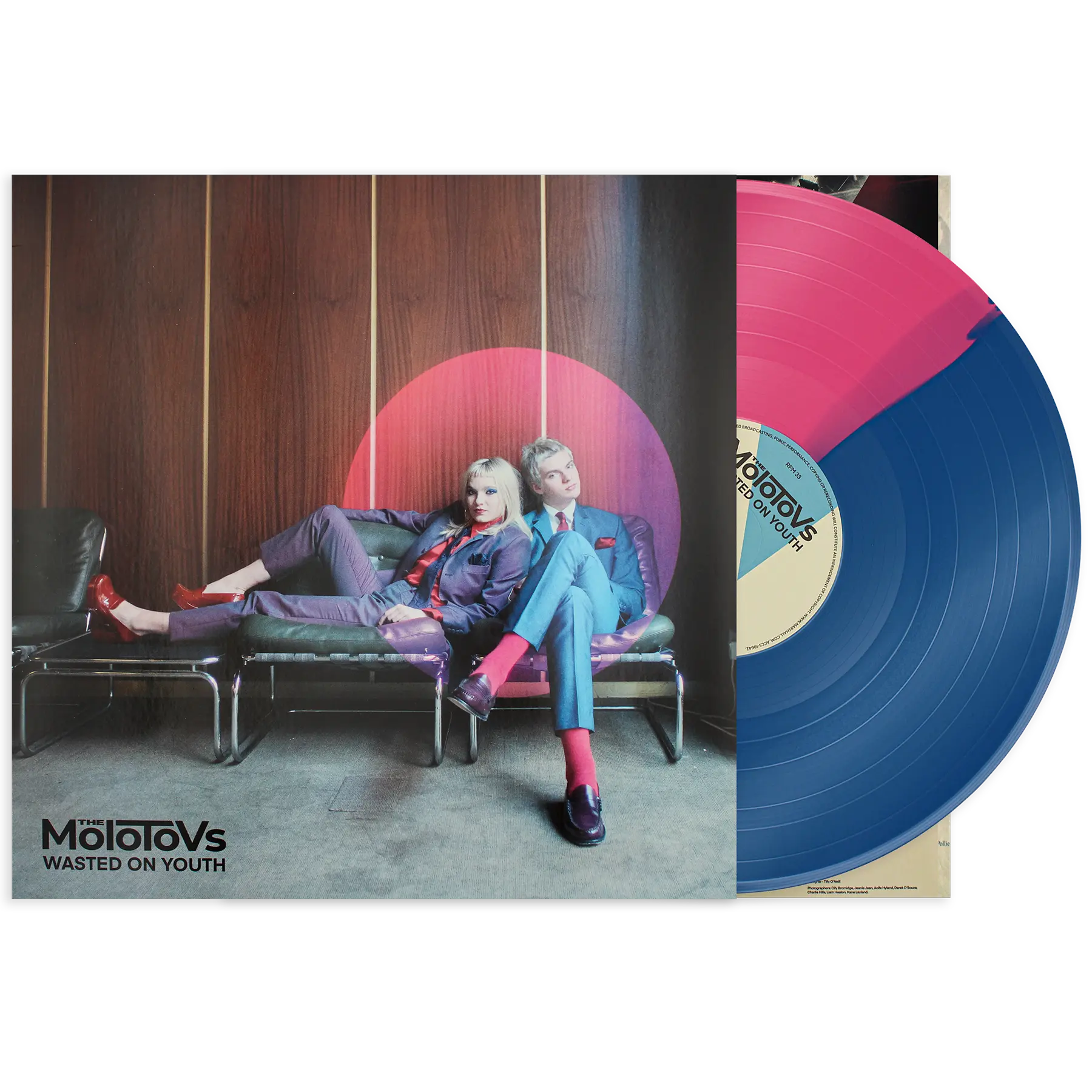 The Molotovs _ Wasted On Youth (Indies Half Pink/Half Blue VInyl)