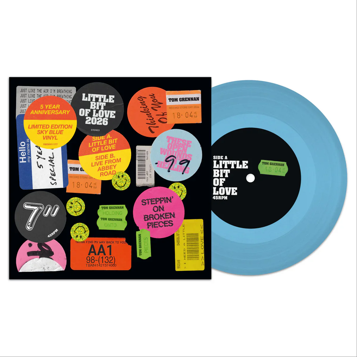 Tom Grennan - Little Bit Of Love (7" Sky Blue Coloured Vinyl Single) (RSD 26)