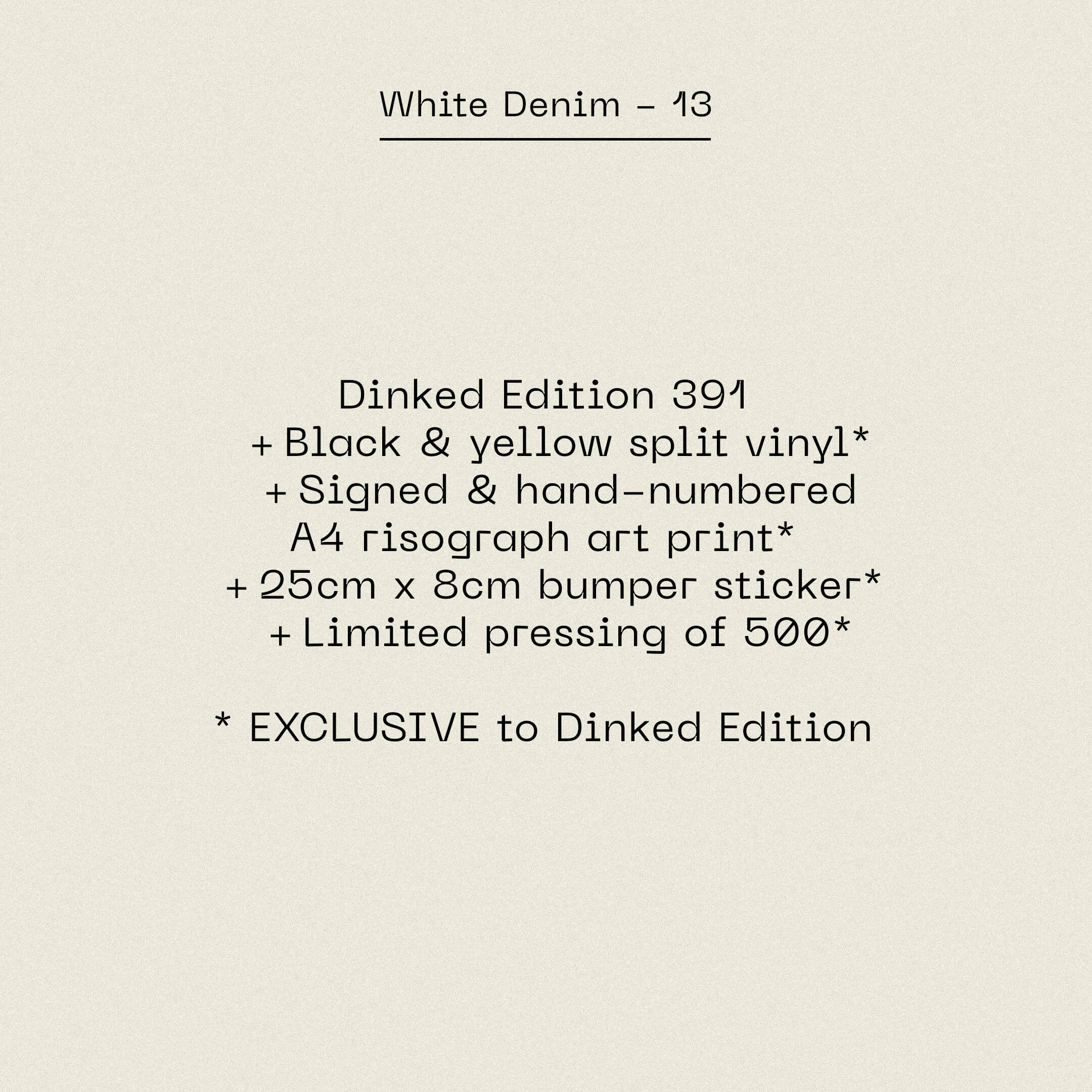 White Denim - 13 (Dinked Edition Vinyl) - Image 4